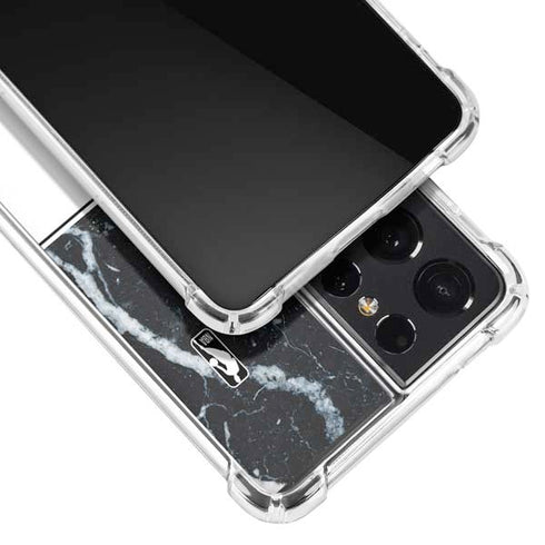 NBA Cleveland Cavaliers Marble Galaxy S21 Ultra 5G Clear Case