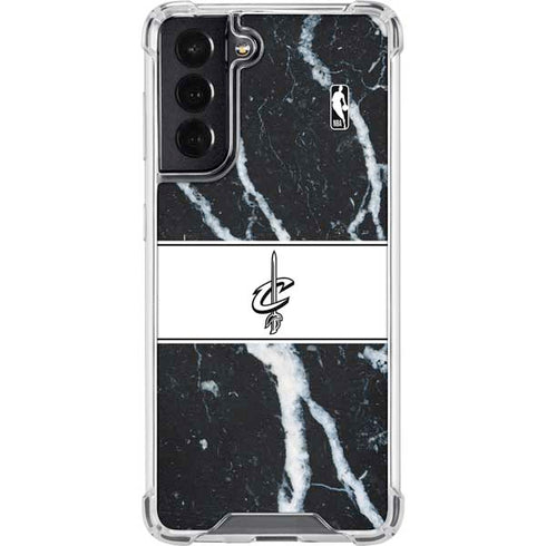NBA Cleveland Cavaliers Marble Galaxy S22 Clear Case