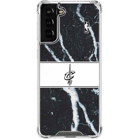 NBA Cleveland Cavaliers Marble Galaxy S22 Plus Clear Case