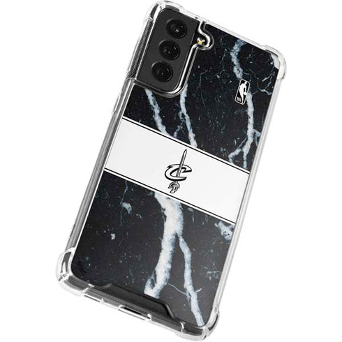 NBA Cleveland Cavaliers Marble Galaxy S22 Plus Clear Case