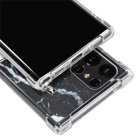 NBA Cleveland Cavaliers Marble Galaxy S22 Ultra Clear Case