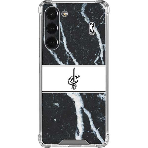 NBA Cleveland Cavaliers Marble Galaxy S23 Plus Clear Case