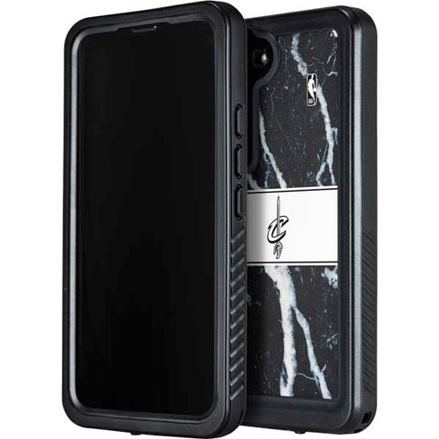 NBA Cleveland Cavaliers Marble Galaxy S23 Plus Waterproof Case