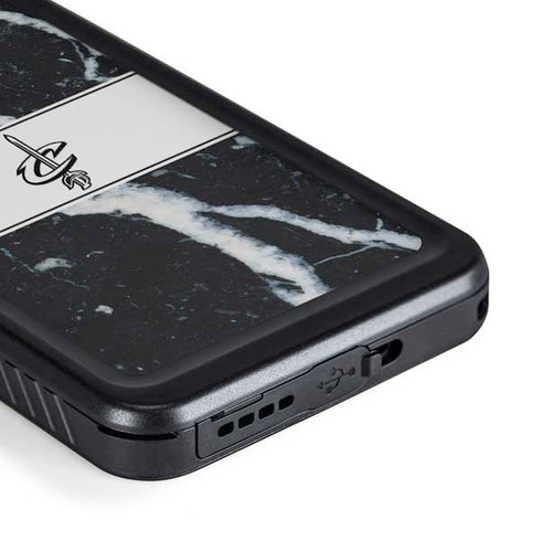 NBA Cleveland Cavaliers Marble Galaxy S23 Plus Waterproof Case