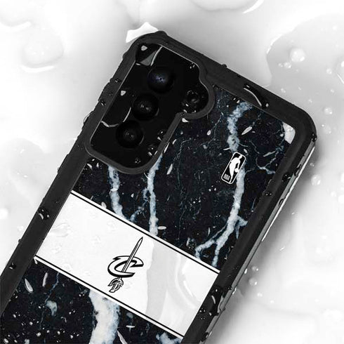 NBA Cleveland Cavaliers Marble Galaxy S23 Plus Waterproof Case