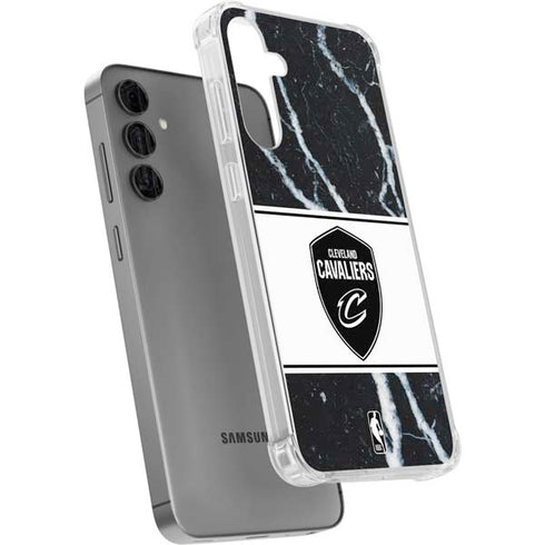 NBA Cleveland Cavaliers Marble Galaxy S24 Plus Clear Case
