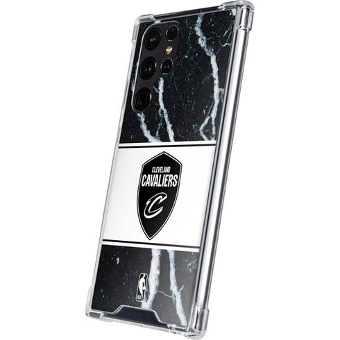 NBA Cleveland Cavaliers Marble Galaxy S24 Ultra Clear Case