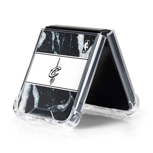 NBA Cleveland Cavaliers Marble Galaxy Z Flip5 5G Clear Case