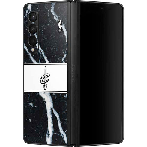 NBA Cleveland Cavaliers Marble Galaxy Z Fold3 5G Skin