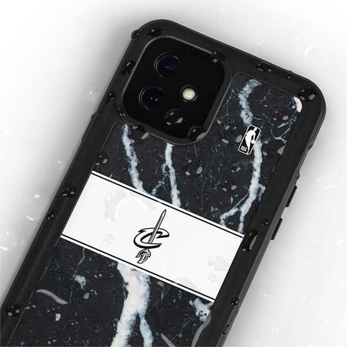 NBA Cleveland Cavaliers Marble iPhone 12 Mini Waterproof Case