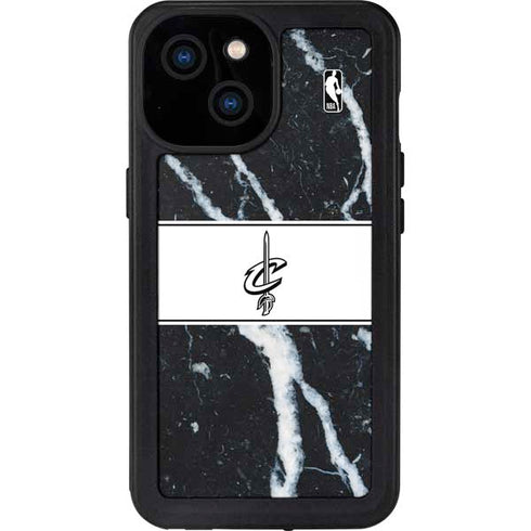 NBA Cleveland Cavaliers Marble iPhone 13 Mini Waterproof Case