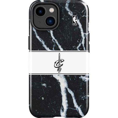 NBA Cleveland Cavaliers Marble iPhone 14 Plus Impact Case