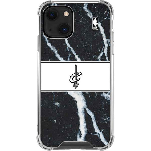 NBA Cleveland Cavaliers Marble iPhone 14 Plus Clear Case