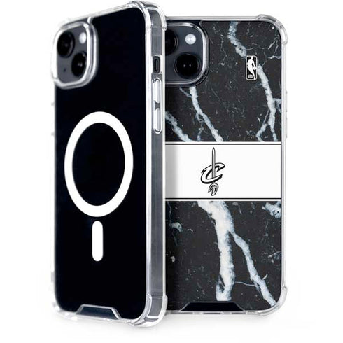 NBA Cleveland Cavaliers Marble iPhone 15 Plus MagSafe Case