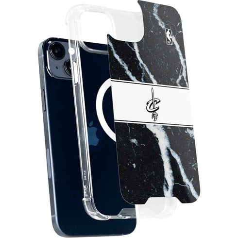 NBA Cleveland Cavaliers Marble iPhone 15 Plus MagSafe Case