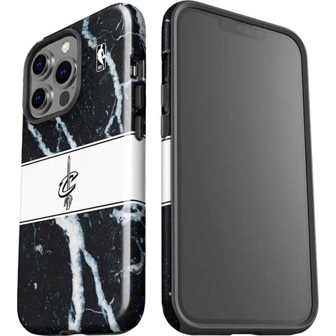 NBA Cleveland Cavaliers Marble iPhone 15 Pro Impact Case
