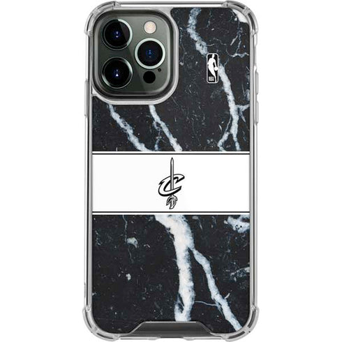 NBA Cleveland Cavaliers Marble iPhone 14 Pro Max Clear Case