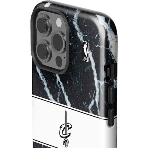 NBA Cleveland Cavaliers Marble iPhone 14 Pro Max Impact Case