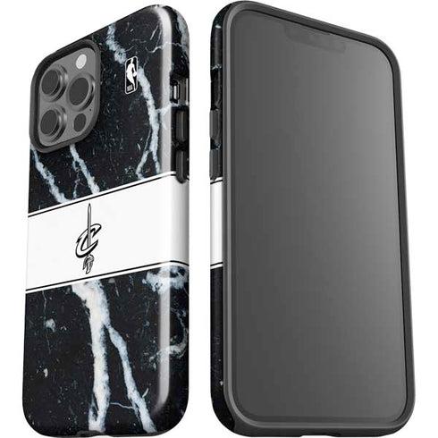 NBA Cleveland Cavaliers Marble iPhone 14 Pro Max Impact Case