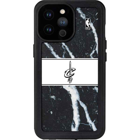 NBA Cleveland Cavaliers Marble iPhone 14 Pro Max Waterproof Case