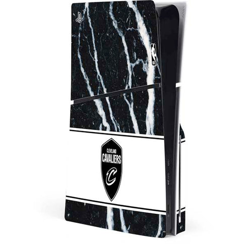 NBA Cleveland Cavaliers Marble PS5 Slim Disk Console Skin