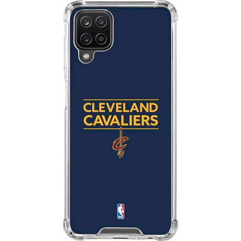 NBA Cleveland Cavaliers Standard - Blue Galaxy A12 Clear Case