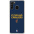 NBA Cleveland Cavaliers Standard - Blue Galaxy A21 Clear Case