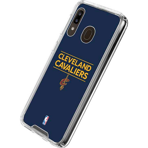 NBA Cleveland Cavaliers Standard - Blue Galaxy A30 Clear Case