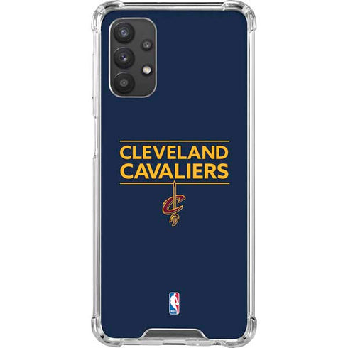 NBA Cleveland Cavaliers Standard - Blue Galaxy A32 5G Clear Case