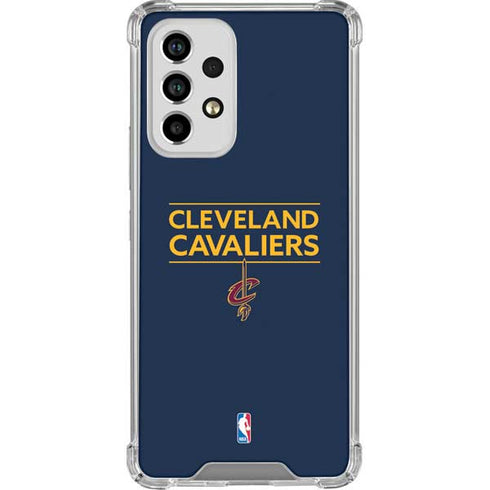 NBA Cleveland Cavaliers Standard - Blue Galaxy A53 5G Clear Case