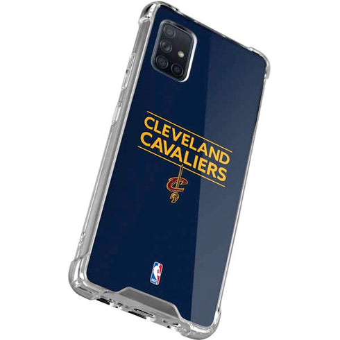 NBA Cleveland Cavaliers Standard - Blue Galaxy A71 5G Clear Case
