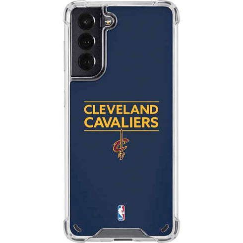 NBA Cleveland Cavaliers Standard - Blue Galaxy S21 5G Clear Case