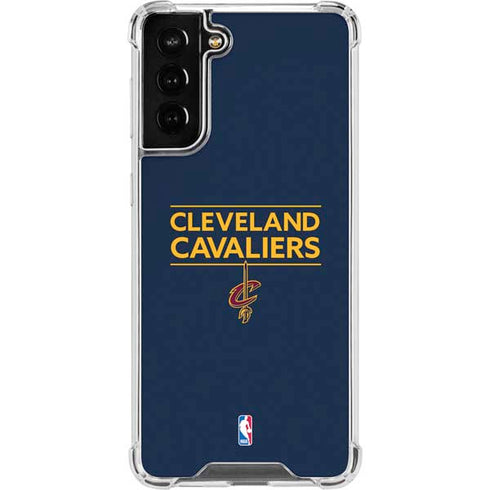 NBA Cleveland Cavaliers Standard - Blue Galaxy S21 FE Clear Case