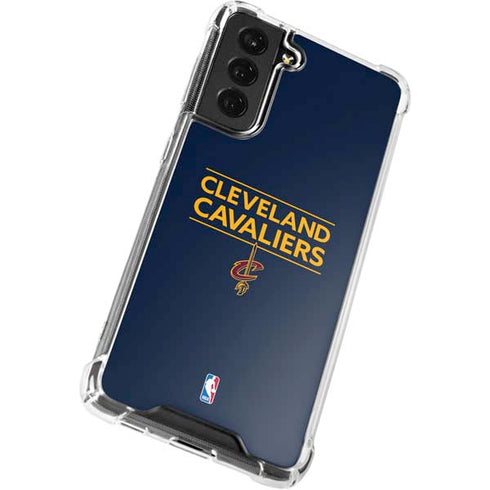 NBA Cleveland Cavaliers Standard - Blue Galaxy S21 FE Clear Case