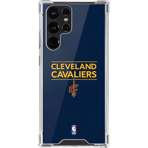 NBA Cleveland Cavaliers Standard - Blue Galaxy S22 Ultra Clear Case