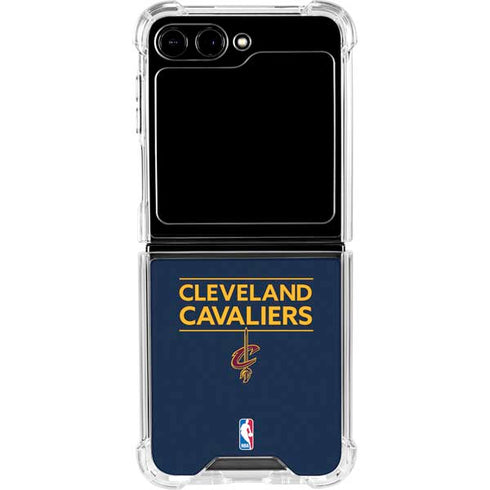 NBA Cleveland Cavaliers Standard - Blue Galaxy Z Flip5 5G Clear Case