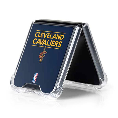 NBA Cleveland Cavaliers Standard - Blue Galaxy Z Flip5 5G Clear Case