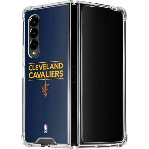 NBA Cleveland Cavaliers Standard - Blue Galaxy Z Fold4 5G Clear Case