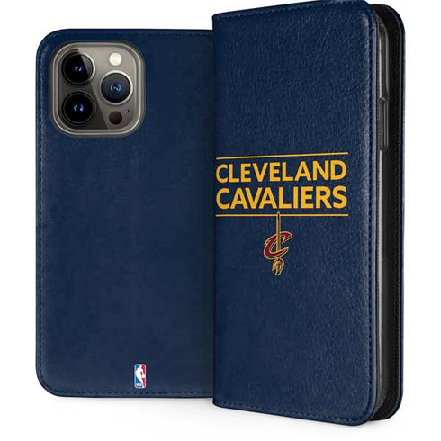 NBA Cleveland Cavaliers Standard - Blue iPhone 14 Pro Max Folio Case