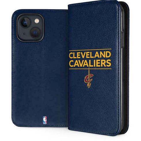 NBA Cleveland Cavaliers Standard - Blue iPhone 15 Plus Folio Case