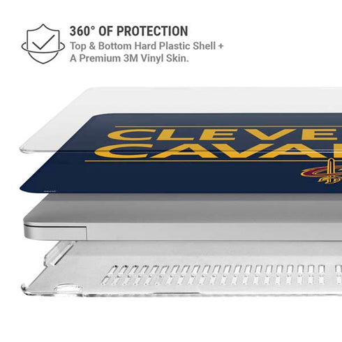NBA Cleveland Cavaliers Standard - Blue MacBook Pro 16in (2019-20) Case plus Skin