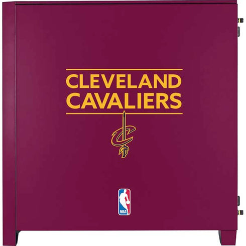 NBA Cleveland Cavaliers Standard - Maroon Corsair 4000D Tempered Glass Mid-Tower ATX Case Skin