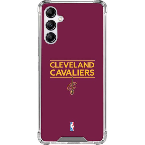 NBA Cleveland Cavaliers Standard - Maroon Galaxy A14 5G Clear Case