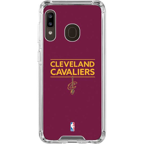 NBA Cleveland Cavaliers Standard - Maroon Galaxy A30 Clear Case