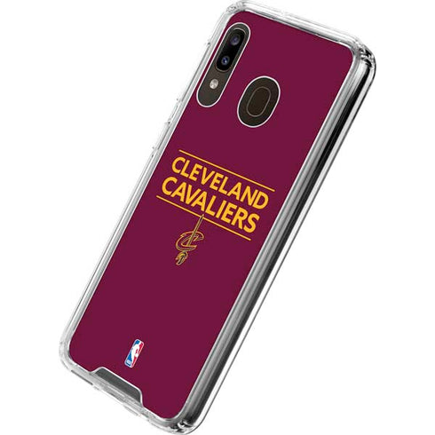 NBA Cleveland Cavaliers Standard - Maroon Galaxy A30 Clear Case