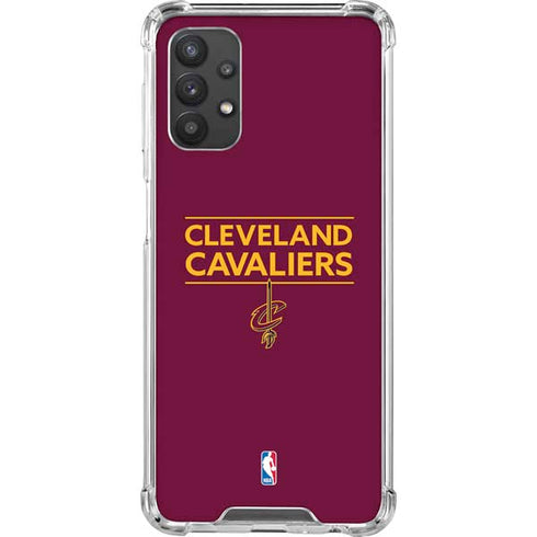NBA Cleveland Cavaliers Standard - Maroon Galaxy A32 5G Clear Case