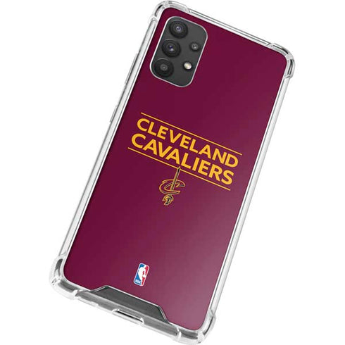 NBA Cleveland Cavaliers Standard - Maroon Galaxy A32 5G Clear Case