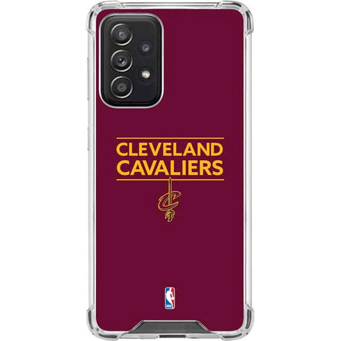 NBA Cleveland Cavaliers Standard - Maroon Galaxy A52 5G Clear Case
