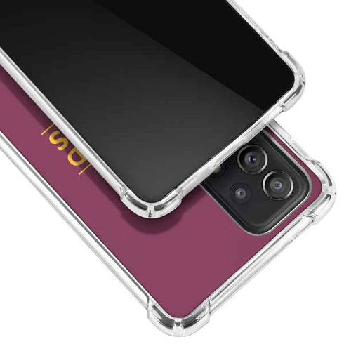NBA Cleveland Cavaliers Standard - Maroon Galaxy A52 5G Clear Case