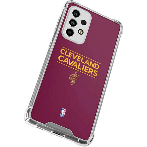 NBA Cleveland Cavaliers Standard - Maroon Galaxy A53 5G Clear Case